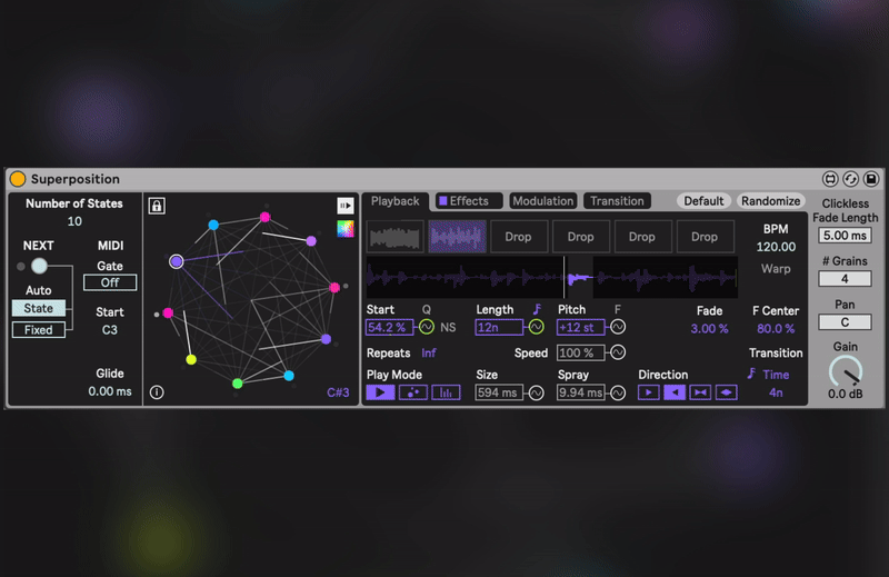 Superposition: Probabilistic Concatenative Multisampler+Multifx - Gearspace 1 Cover1